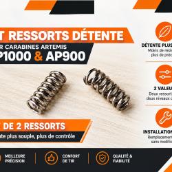 artemis snowpeak AP1000 ap900 mercury KIT 2 ressorts custom pour all&eacute;ger la d&eacute;tente