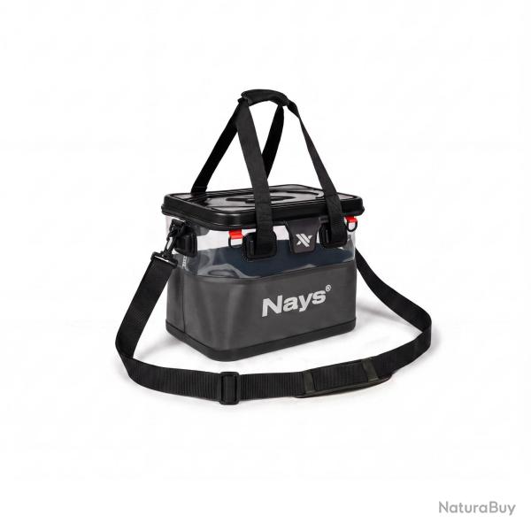 Sac Bakkan Nays 400mm x 260mm x 310mm Noir et Transparent
