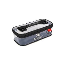 Sac Bakkan Nays Pouch M Noir et Transparent 260mm x 120mm x 75mm