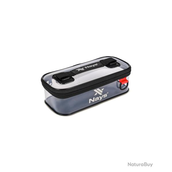 Sac Bakkan Nays Pouch M Noir et Transparent 260mm x 120mm x 75mm