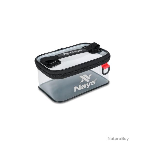Sac Bakkan Nays Pouch M Noir et Transparent 210mm x 135mm x 100mm