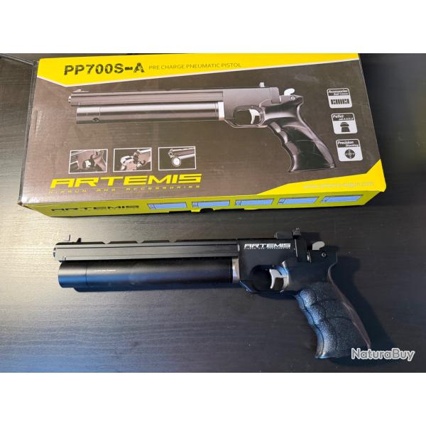 Artemis PP700S-A, pistolet PCP calibre 4,5 mm (.177).
