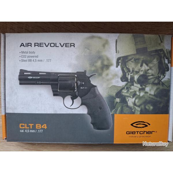 Revolver Gletcher .357 Magnum 4" CLT B4 Airgun 4.5mm Co2