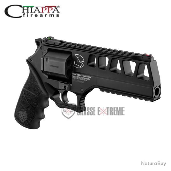 Revolver CHIAPPA Rhino 60DS 6'' Cal 44 Rem Mag Noir