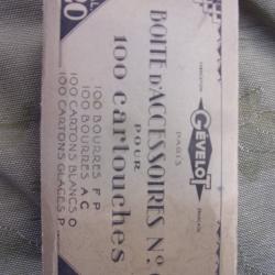 anciennes bourres et cartons G&eacute;velot pour calibre 20