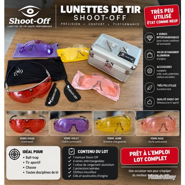 Lunette shoot off coffret 4 verres Pierre Boutin nextgen
