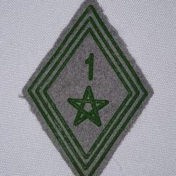 Losange de bras mod&egrave;le 45 1er RTM tirailleur Marocain