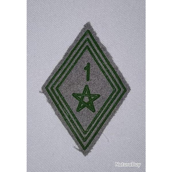 Losange de bras mod�le 45 1er RTM tirailleur Marocain