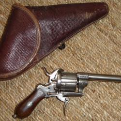 revolver &agrave; broche origine li&eacute;geoise en cal 7mm