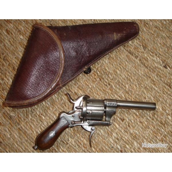 revolver � broche origine li�geoise en cal 7mm