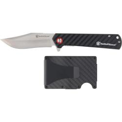 Smith & Wesson ensemble couteau pliant et porte carte