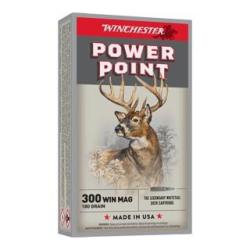 Cartouches Winchester Power Point Cal.300 Win Mag 180 Grs 11.6G