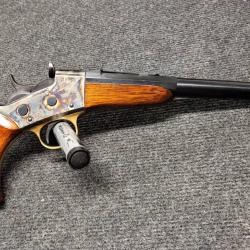 Pistolet de tir Uberti (Aldo) Rolling Block Target calibre .22 Win Mag d'occasion