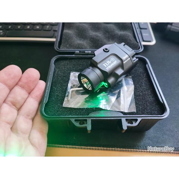 Lampe tactique+laser vert