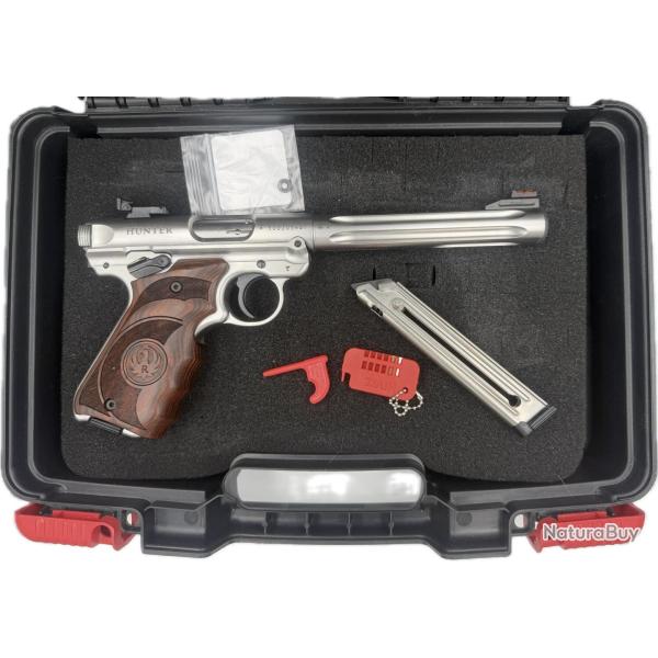 RUGER MARK IV INOX TARGET HUNTER FLUTE 6.7/8" Cal 22 lr