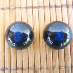 Paire d'yeux de chevreuil en verre. Diam&egrave;tre 22 mm