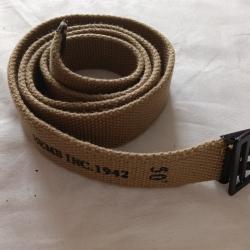 Ceinture de pantalon troupe taille 50 taille( fr 125 cm ) US WW2  ( A2)