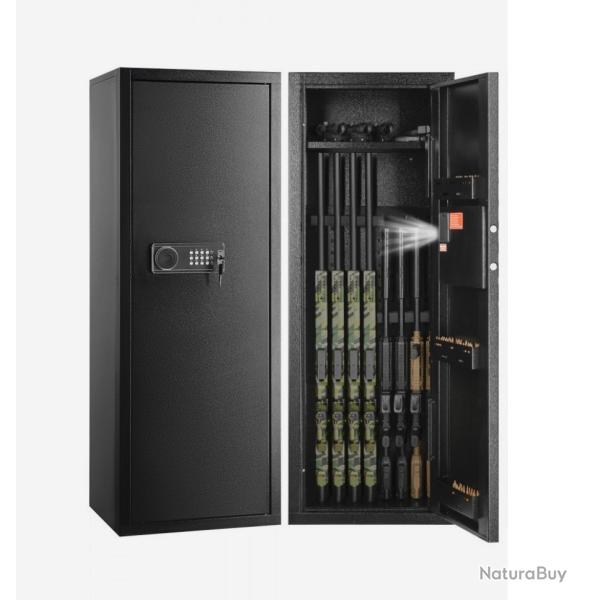 Armoire 8 fusils,  Verrouillage par Clavier Num�rique et Cl�s, Syst�me d'Alarme...ENCHERE 1 EURO