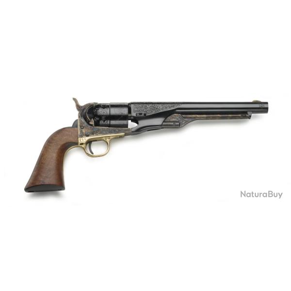 REVOLVER � POUDRE NOIRE PIETTA 1860 ARMY UNION & LIBERTY ACIER GRAV� 8" .44 PN
