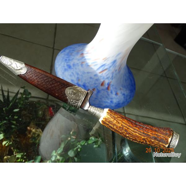 COUTEAU CHASSE BOIS DE CERF