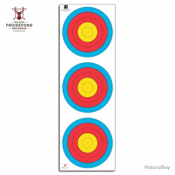 Blason FITA Tri spot de 40 classique - JVD