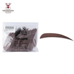 Plume Naturelle Parabolique 5" - Marron / Buck Trail