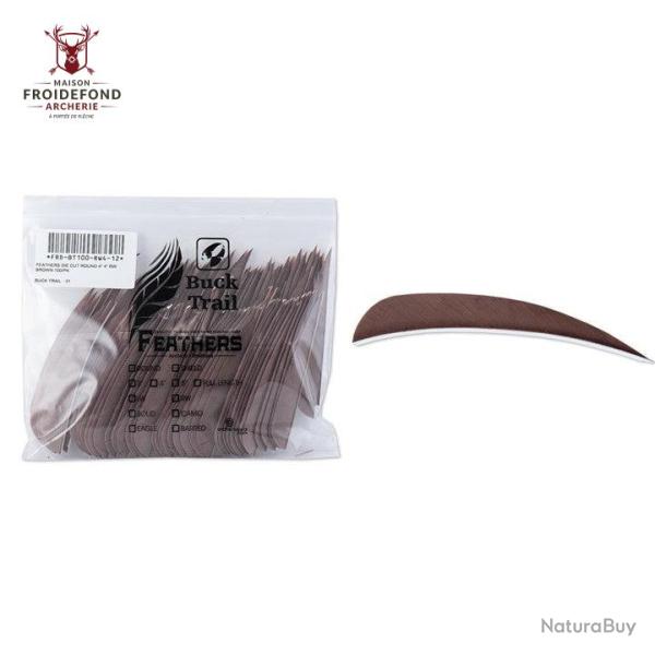 Plume Naturelle Parabolique 5" - Marron / Buck Trail
