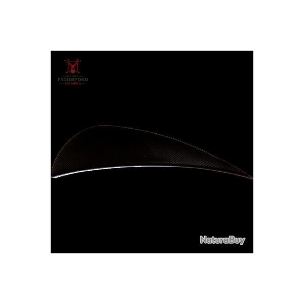 Plume Naturelle Parabolique Uni 2.5" - Rouge / Avalon
