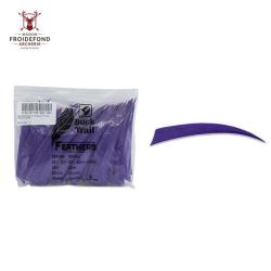 Plume Naturelle Shield 5" - Violet / Buck Trail