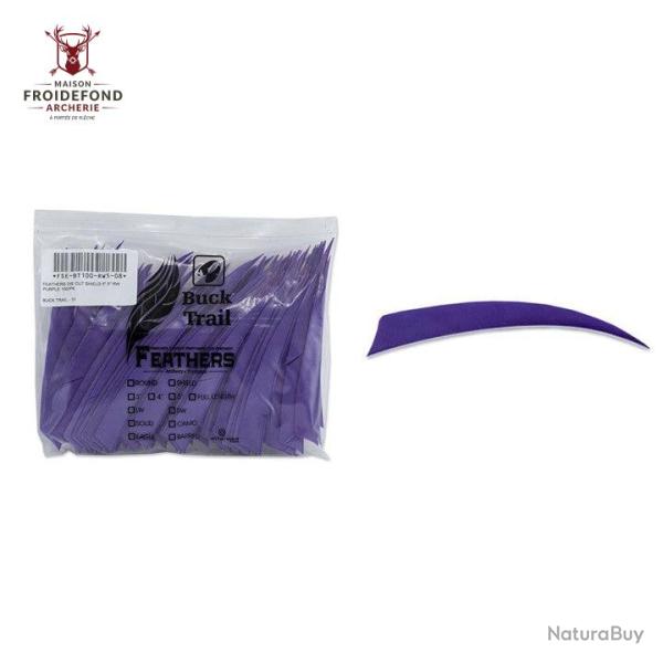 Plume Naturelle Shield 5" - Violet / Buck Trail