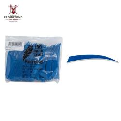 Plume Naturelle Shield 5" - Bleu / Buck Trail