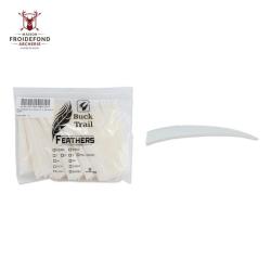 Plume Naturelle Shield 5" - Blanc / Buck Trail