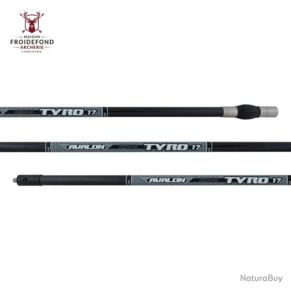 Stabilisateur centrale carbone TYRO 17 mm - Avalon - Gris / 28"