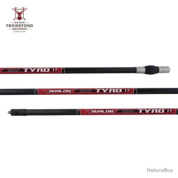 Stabilisateur centrale carbone TYRO 17 mm - Avalon - Rouge / 28"