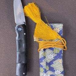 Mcusta couteau MC 0076DPDamascus/black Pakka Wood