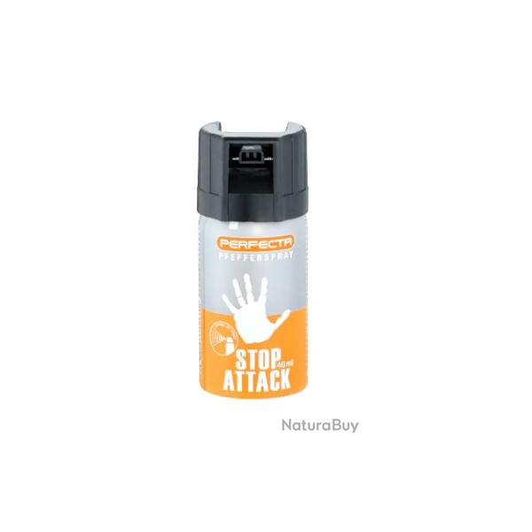 Bombe de D�fense Stop Attack GAZ Poivre 40ml