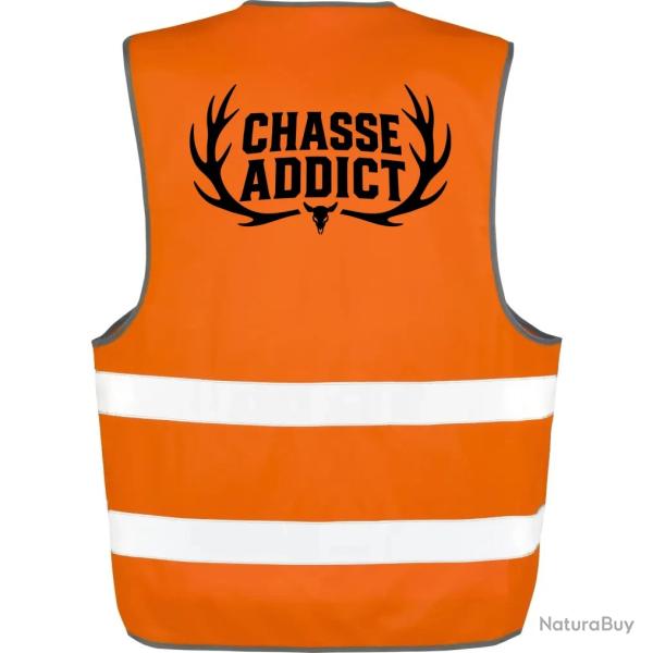 Gilet Chasse - Chasse addict - Panache orange