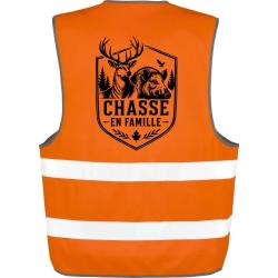 Gilet Chasse - Chasse en famille - Grand gibier - Orange