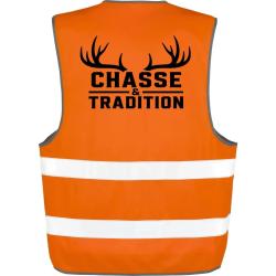 Gilet Chasse - Chasse et tradition - Panache - Orange