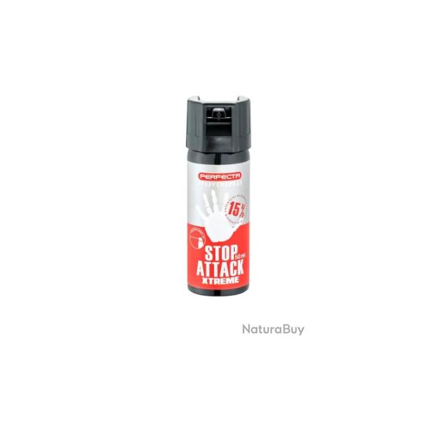 Bombe de D�fense Stop Attack GEL Poivre 50ml