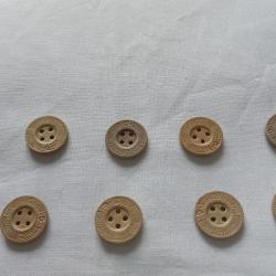 10 boutons en cartons 16/17 mm  ( A10)