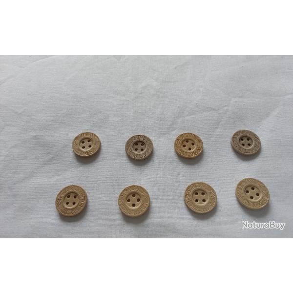 10 boutons en cartons 16/17 mm  ( A10)