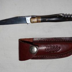 Laguiole avec &eacute;tui cuir