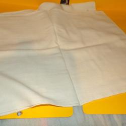 CEINTURE BLANCHE DE TRADITION EN FLANELLE DE L'ARMEE FRANCAISE, SANS TAMPON ARMEE  ,  PERIODE GUERRE