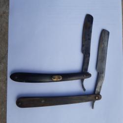 2 RASOIRS ANCIEN COUPE CHOUX