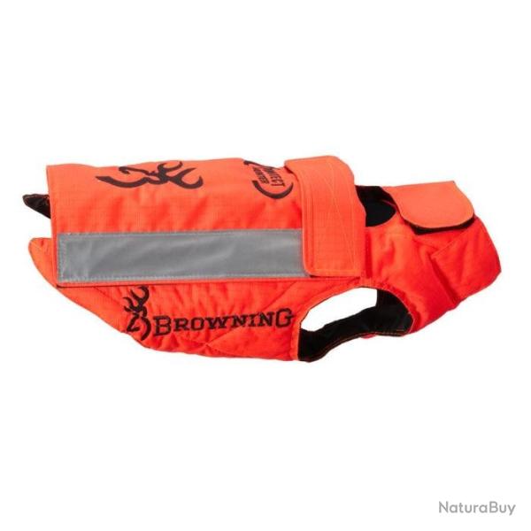 Gilet de protection pour chien Browning Protect Hunter orange - 90 cm