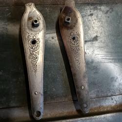 Paire de platine fusil &agrave; chien