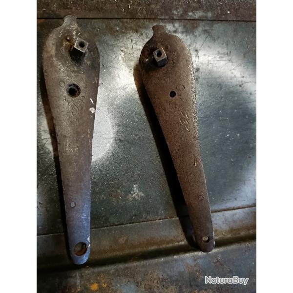 Paire de platine fusil � chien 2