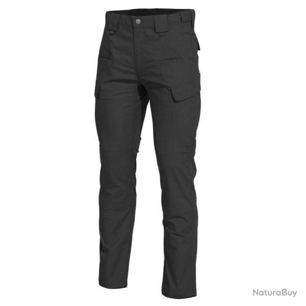 Pantalon tactique Pentagon Aris en toile extensible 225 g/m� avec emplacements genouill�res Noir - E