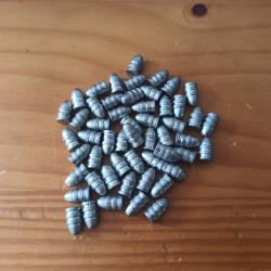Un lot de 53 OGIVES PLOMB CAL 8mm
